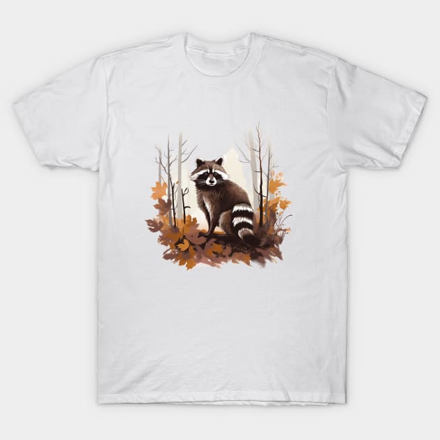 Raccoony Cuteness T-Shirt by zooleisurelife